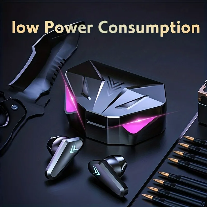 S78dfabb1bf044ef48392d1a37aab8a19o.webp TWS Wireless Bluetooth Headset LED Display Gamer Earbuds with Mic Wireless Headphones Noise Cancelling Bluetooth Earphones X15 – Image 1