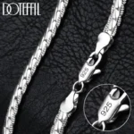 Collier en argent 925, chaîne 6 mm, 40–60 cm, homme & femme, idéal mariage, fiançailles ou cadeau. – Image 3