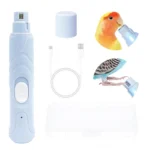 Bird Nail Grinder Bird Beak Grinder Silenced Parrots Nail File with LED Lamp Bird Supplies Suitable for Budgerigars-A51M – Image 2