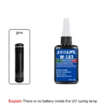 Highly transparent UV glue, waterproof, UV-enhanced curing, used for handicraft production, DIY models. (with ultraviolet lamp) – Image 10