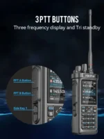 Radtel RT-950 PRO Walkie Talkie AM/FM/CB/LSB/USB/CW Receiver with GPS APRS 10W Bluetooth Phone Programming Ham Radio RT-950PRO – Image 6