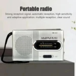 Emergency Pocket Mini Radio FM AM Radio Built-in Speaker Battery Operated Radio Receiver Best Player for Senior Home Walking – Image 2