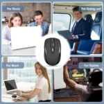Bluetooth 5.2 Mouse 2.4G Wireless Mouse Dual-Mode Silent Mouse Rechargeable Gaming Mouse 800/1200/1600DPI For PC Computer Laptop – Image 6