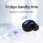 New Wireless Earphones Bluetooth 5.0 Headphones With Mic in-Ear Sports Waterproof TWS Earbuds Bluetooth Handsfree Single Headset – Image 3