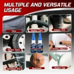 Black Super Glue 480, Fast-Drying Black Cyanoacrylate for Leather, Rubber, Tires and Plastic. High-Strength Liquid Glue, Crack Repair, Contact Mobile Phone Tablet Repair Adhesive – Image 3
