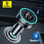 Baseus FM Transmitter Modulator Car Wireless Bluetooth 5.0 USB Fast Charger Auto Aux Radio Mp3 Player Music Hands Free Car Kit