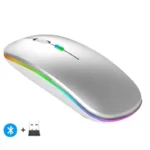 Rechargeable Wireless Mouse Bluetooth-compatible 2.4GHz Dual Modes Computer Mice with Nano Receiver for PC Laptop Macbook – Image 16