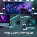 ATTACK SHARK X11 Wireless Gaming Mouse Charging Dock PixArt PAW3311 BT/2.4G Wireless/Wired Gaming Sensor Gift Anti-slip Sticker – Image 4