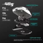 ATK VXE Dragonfly R1 Mouse of The Game E-Sports Long Battery Life Paw3395 Lightweight Ergonomic Three-Mode Bluetooth Mouse – Image 3