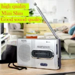 BC-R21 Portable AM FM Radio Receiver Player Built-in Speaker with a Standard 3.5MM Headphones Handheld Lightweight Ultra Thin – Image 6