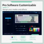 MACHENIKE K500 Mechanical Keyboard Wired Gaming Keyboard K500-B94 Hot Swappable 94 Keys 90% Layout RGB BackLight for PC Laptop – Image 4