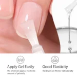 1/2pcs Base Coat Top Coat And Reinforcement For Nails,Long Lasting Clear Rubber Coat LED UV Strengthen Nails High Top Finish Gel – Image 6