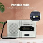 Emergency Pocket Mini Radio FM AM Radio Built-in Speaker Battery Operated Radio Receiver Best Player for Senior Home Walking – Image 6