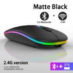 Wireless Mouse RGB Rechargeable Bluetooth Mice Wireless Computer Mause LED Backlit Ergonomic Gaming Mouse for Laptop PC 3600DPI – Image 10