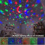 LED Starry Sky Night Lights USB Projector Lamp Magic Ball Moon Star Christmas Lights Home Room Atmosphere Decorations – Image 3