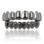 Glossy Finish Teeth Grillz Top Bottom Set Anti Slip Eco-friendly Copper Teeth Grillz Caps Gold Silver Teeth Jewelry Events – Image 13