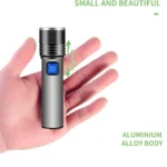 USB Rechargeable 365nm UV Flashlight Aluminum Portable Ultraviolet Light Torch Black Light Pet Urine Detector Black Flashlights – Image 2