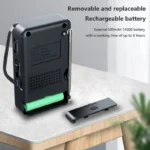 Battery Operated Radio FM AM SW Radio Built-in Speaker Pointer Pocket Radio Type-C Rechargeable with HD Display Screen for Elder – Image 5