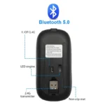 Wireless Mouse RGB Rechargeable Bluetooth Mice Wireless Computer Mause LED Backlit Ergonomic Gaming Mouse for Laptop PC 3600DPI – Image 6
