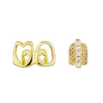 Glossy Finish Teeth Grillz Top Bottom Set Anti Slip Eco-friendly Copper Teeth Grillz Caps Gold Silver Teeth Jewelry Events – Image 12