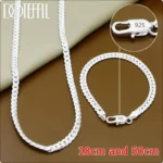 Collier en argent 925, chaîne 6 mm, 40–60 cm, homme & femme, idéal mariage, fiançailles ou cadeau. – Image 14