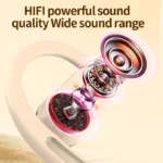 Bluetooth 5.4 Earphones IPX7 Waterproof 20Hrs Wireless Headphones with ENC Noise Cancelling Mic Deep Bass For Sports Workout Gym – Image 5