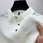 Polo Homme Été 🌸 – Manches Courtes, Style Casual Chic, Motif Fleur, Tissu Respirant et Confortable, Look Tendance – Image 6