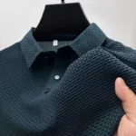 Polo Homme Été 🌸 – Manches Courtes, Style Casual Chic, Motif Fleur, Tissu Respirant et Confortable, Look Tendance