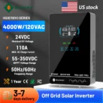 Sumry 4KW 120V Off Grid Solar Inverter 24V 140A 5600W MPPT Charger Pure Sine Wave Home Inverter 6.25 Inch LCD Display – Image 3