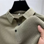 Polo Homme Été 🌸 – Manches Courtes, Style Casual Chic, Motif Fleur, Tissu Respirant et Confortable, Look Tendance – Image 3