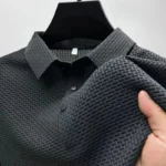 Polo Homme Été 🌸 – Manches Courtes, Style Casual Chic, Motif Fleur, Tissu Respirant et Confortable, Look Tendance – Image 4