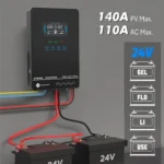 Sumry 4KW 120V Off Grid Solar Inverter 24V 140A 5600W MPPT Charger Pure Sine Wave Home Inverter 6.25 Inch LCD Display – Image 4